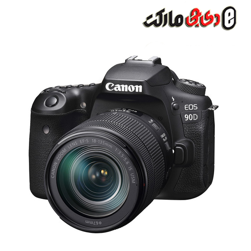 دوربین کانن مدل Canon EOS 90D DSLR Camera with 18-135mm Lens