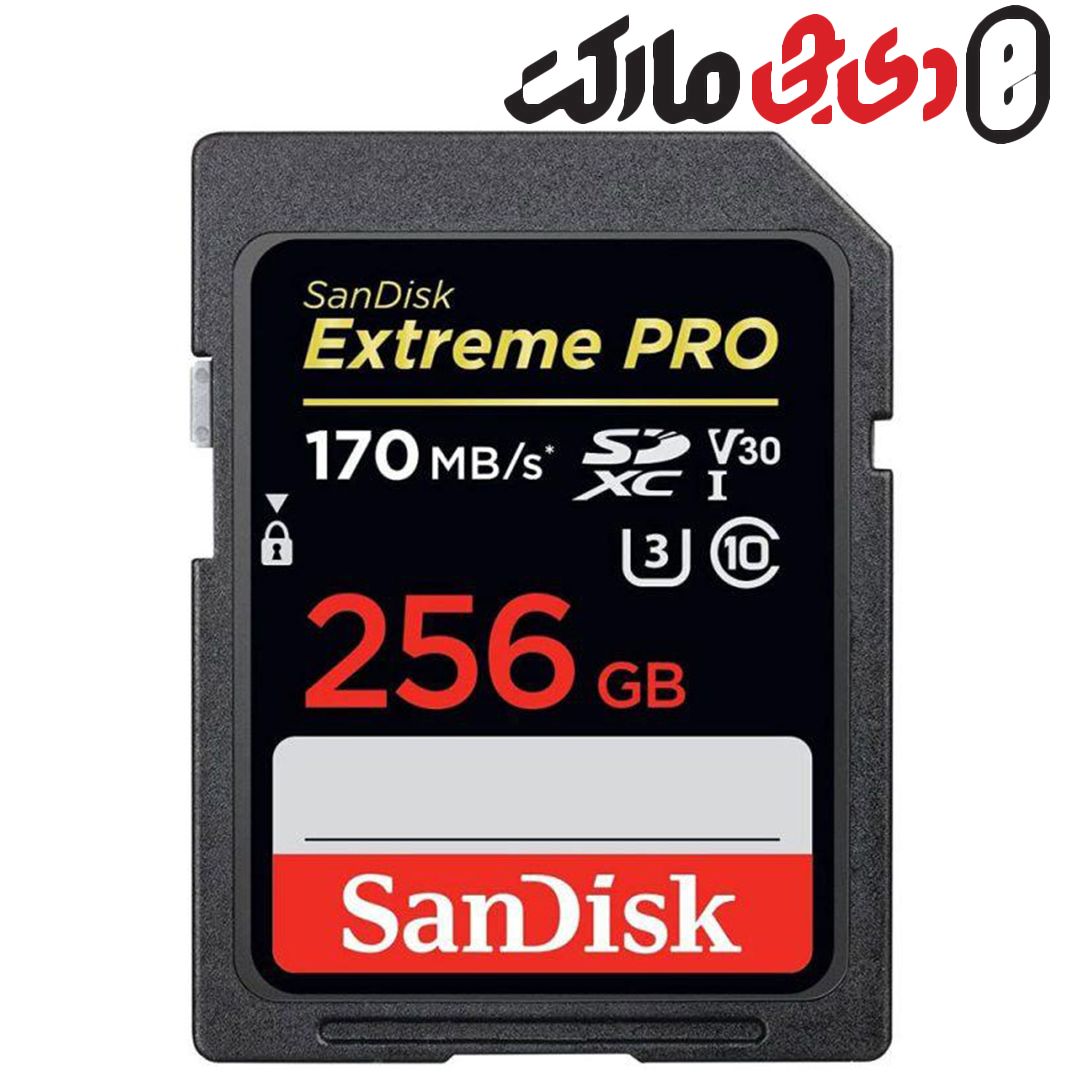 کارت حافظه اس دی SD Sandisk 256GB 633X U3 170 mb