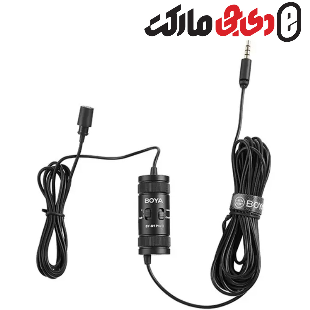 میکروفون یقه ای بویا BOYA BY-M1 Pro Ⅱ Universal Lavalier Microphone
