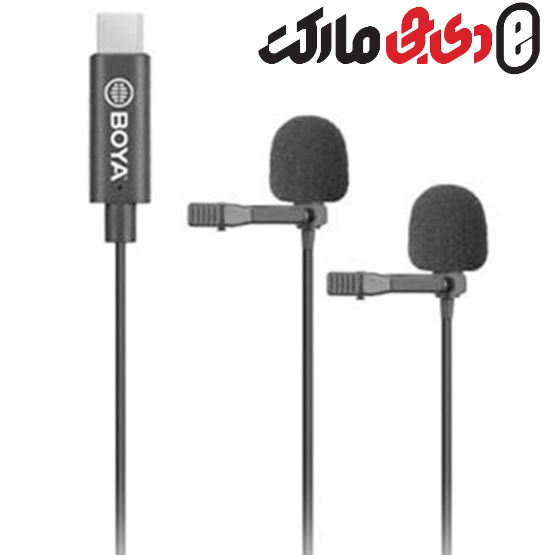 میکروفن یقه ای بویا BOYA BY-M3D Dual Lavalier Microphone