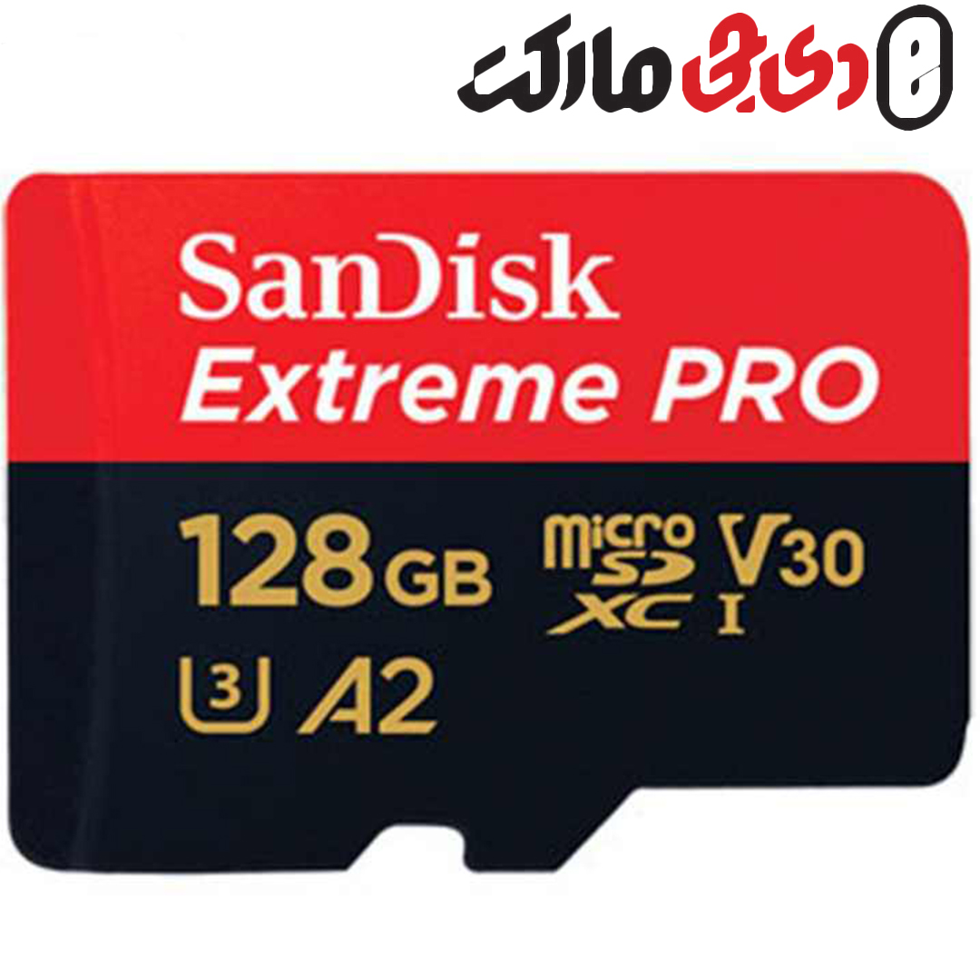 کارت حافظه microSDXC سن دیسک میکرو مدل Extreme PRO کلاس A2 استاندارد UHS-I U3 سرعت 170MBs ظرفیت 128 گیگابایت