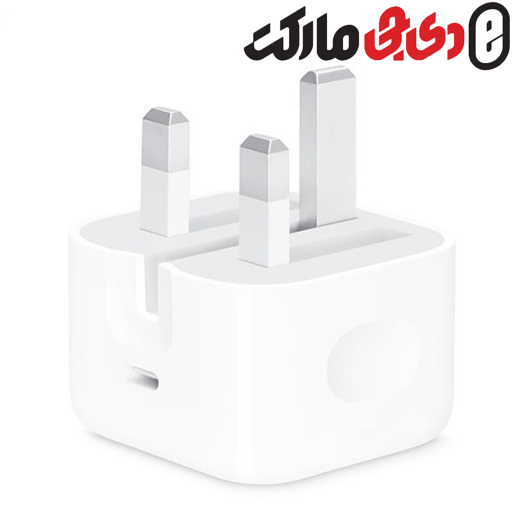 آداپتور اورجینال USB-C اپل مناسب برای آیفون و آیپد – 20 واتApple 20W USB-C Power Adapter