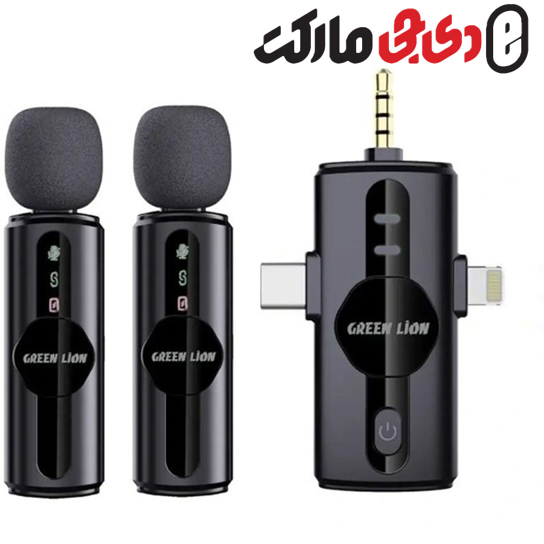 میکروفن بی سیم گرین لاین مدل GM-80X دو کاربره