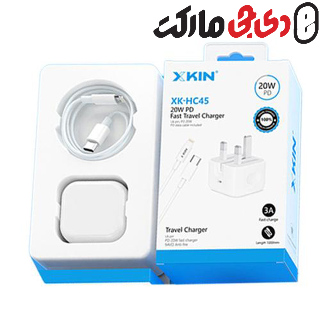 شارژر x kin مناسب برای آیفون تایپ C مدل xk-hc45 با گارانتی 18 ماهه