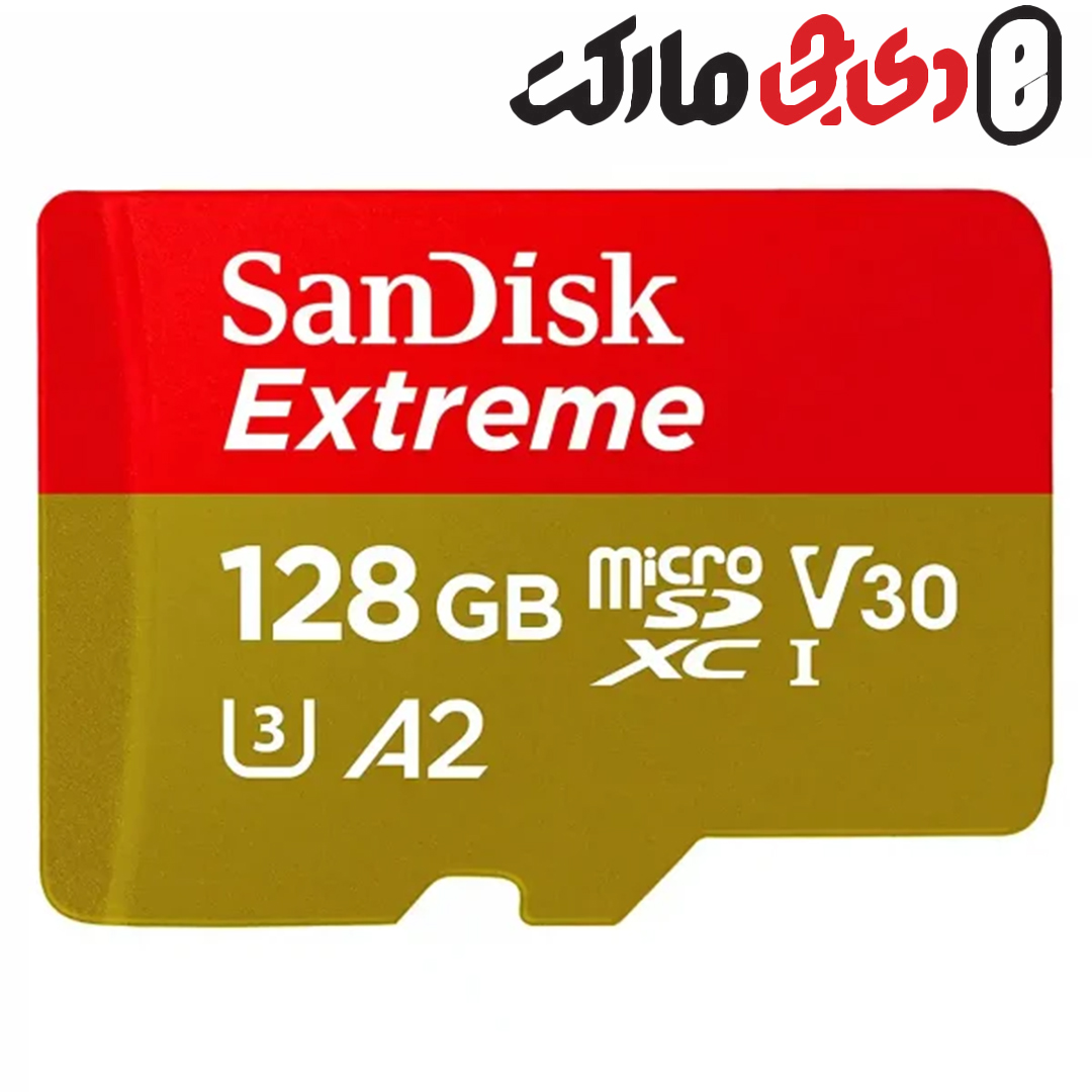 کارت حافظه microSDXC سن دیسک مدل Extreme کلاس A2 استاندارد UHS-I U3 سرعت 160MBps ظرفیت 128 گیگابایت