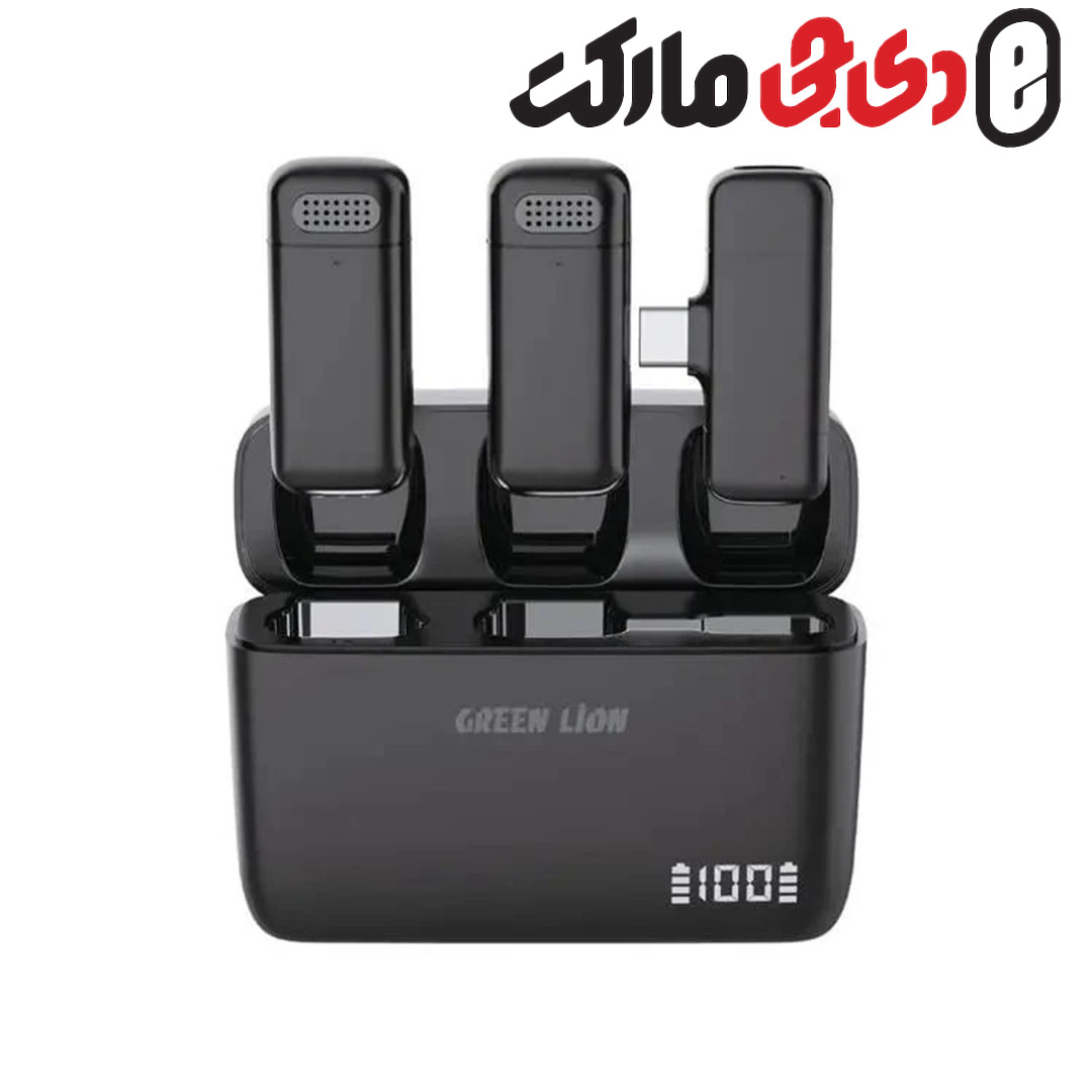 میکروفون گرین لاین مدل Duo Cast _GNDCTWMICTCBK TYPE C